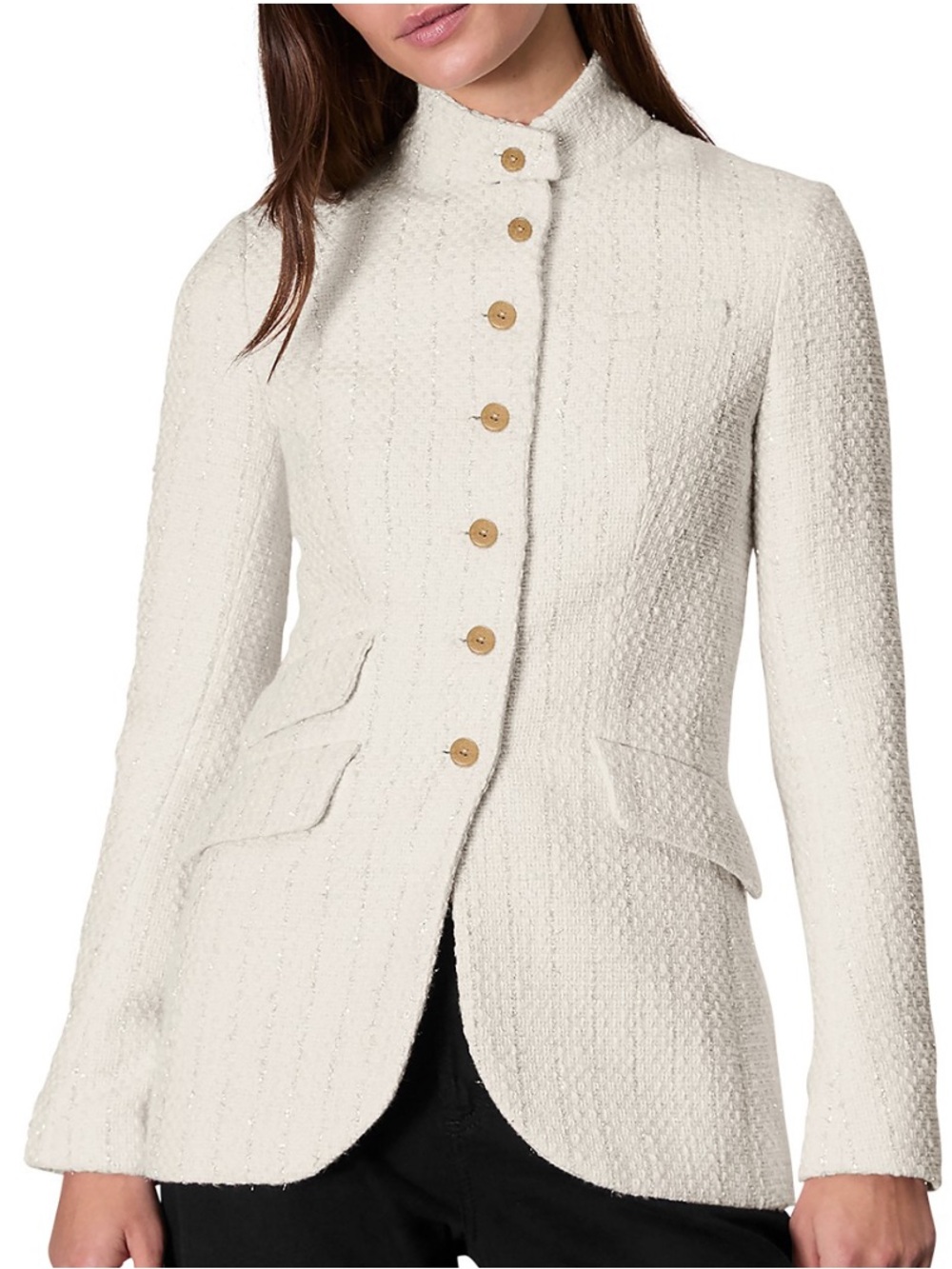 rag & bone
Slade Long Tweed Blazer 
Ivory/size 12